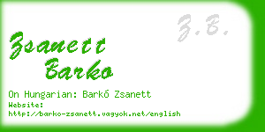 zsanett barko business card